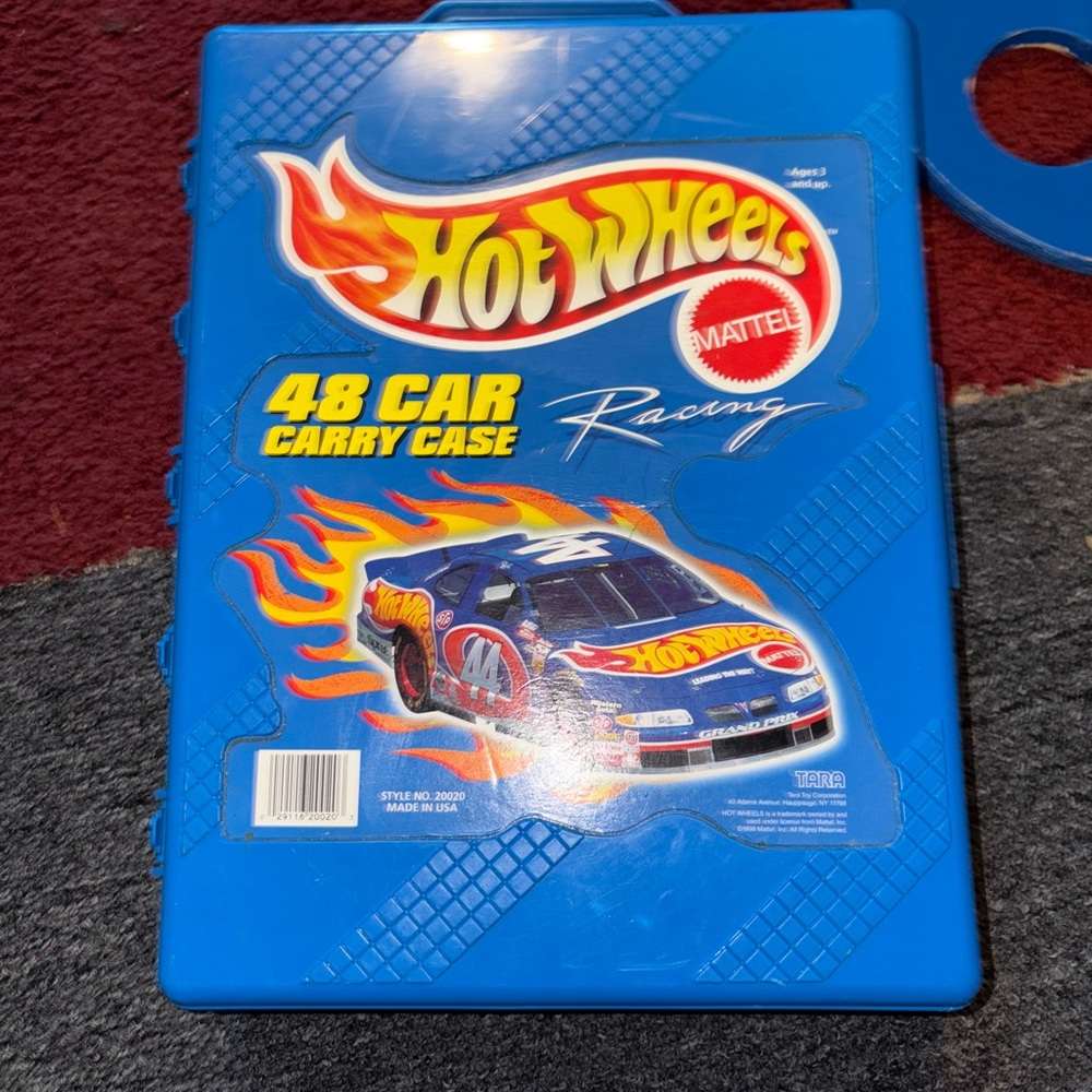 Hot Wheels Blue 48 Car Carry Case all filled